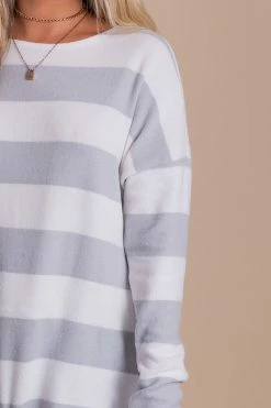 Bella Ella Boutique Oh So Sweet Light Gray Striped Top -Bella Ella Sales detail 81cef3ec 307c 46b3 9c4a 79f33fbf0ebb 5000x