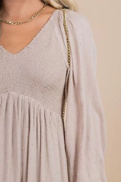 In Loom No Place Like You Smocked Long Sleeve Midi Dress -Bella Ella Sales detail be862465 d341 4b2f 87cc 7c09fe0df6e0 5000x