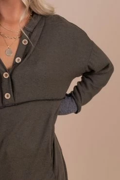 Haptics Nature Walk Hooded Sweater - Dark Green -Bella Ella Sales detail ece2a6f1 4963 47f9 a2c4 869d325aa01a 5000x