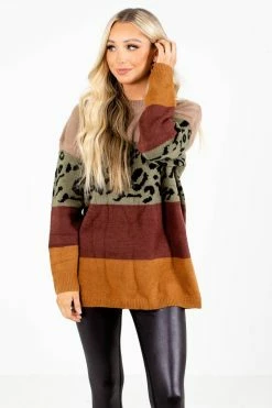 Lime N' Chili Get Loud Olive Color Block Sweater -Bella Ella Sales eggplant 3 aba146a0 3318 4f07 81cf 1b476ec89038 5000x