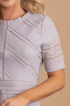 Polagram Fit For A Queen Knee-Length Dress 22 Polagram Fit For A Queen Knee-Length Dress -Bella Ella Sales fitforaqueenknee lengthgraydetail 5000x