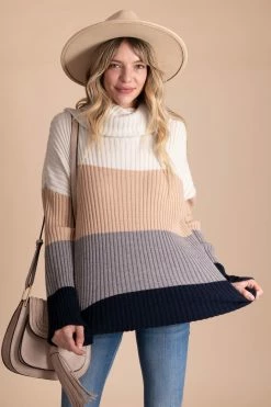 Wholesale Fashion Trends Me Plus You Striped Cowl Neck Sweater - Gray 9 Wholesale Fashion Trends Me Plus You Striped Cowl Neck Sweater - Gray -Bella Ella Sales front 5c8a5672 205f 4f95 9016 ce6e07b15caf 5000x