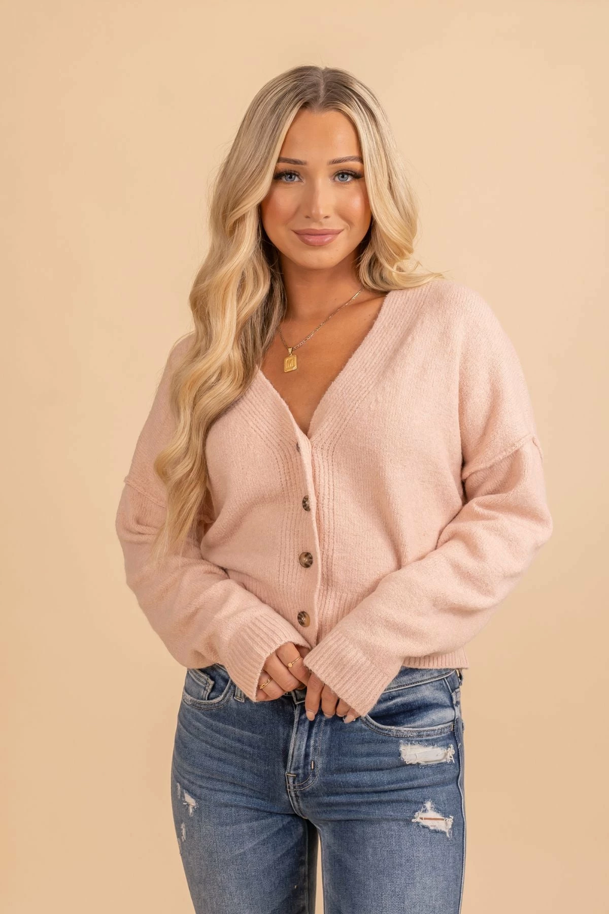 Wholesale Fashion Trends Pink Promises Button Up Sweater 1 Wholesale Fashion Trends Pink Promises Button Up Sweater