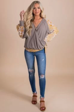 L Love Inc Marigold Medley Faux Wrap Top 19 L Love Inc Marigold Medley Faux Wrap Top -Bella Ella Sales full 04bef488 e0fe 4b2a 8388 6ef585f1e975 5000x