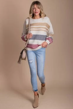 Eesome For The Better Striped Sweater 13 Eesome For The Better Striped Sweater -Bella Ella Sales full 751f1831 a174 411c b499 f54b39f99e69 5000x
