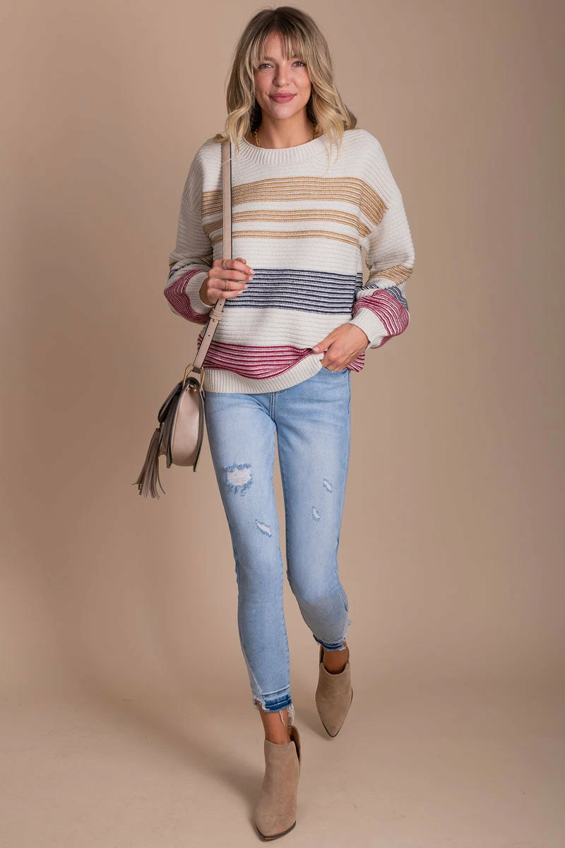 Eesome For The Better Striped Sweater 4 Eesome For The Better Striped Sweater - Image 4