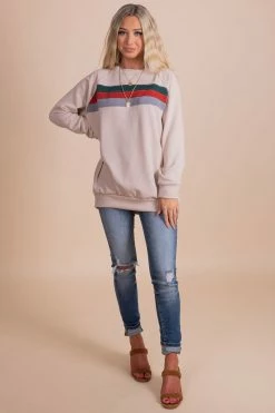 Cherish By My Side Taupe Pullover -Bella Ella Sales full f33b5260 9182 4356 bac5 9840fa49111a 5000x