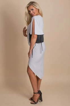 Mainstrip A Lifetime Of Wishes One-Shoulder Midi Dress -Bella Ella Sales gray side 010b6c25 fcf9 4993 87da 5e0c3499ae4f 5000x