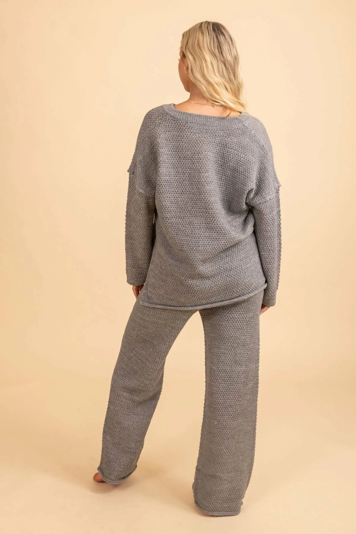 Very J Cozy Dreaming Sweater Top And Pants Set 2 Very J Cozy Dreaming Sweater Top And Pants Set - Image 2