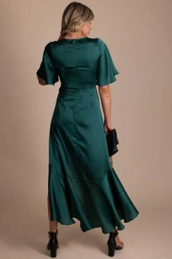 Dress Day Stop And Stare Shimmery Maxi Dress -Bella Ella Sales green back 97af7111 faf3 453d b5da e35bb50a9eea 5000x