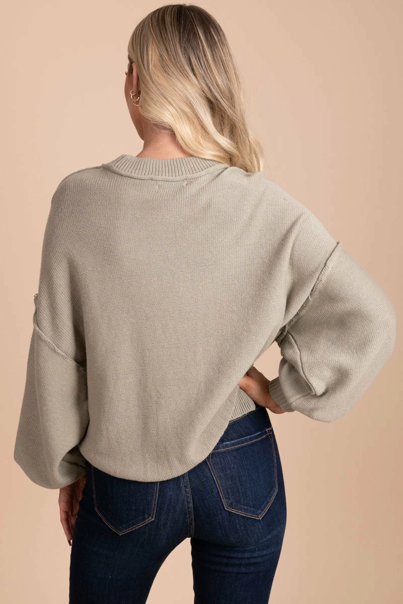 Blu Pepper Snow In The City Long Sleeve Pullover Sweater 4 Blu Pepper Snow In The City Long Sleeve Pullover Sweater - Image 4