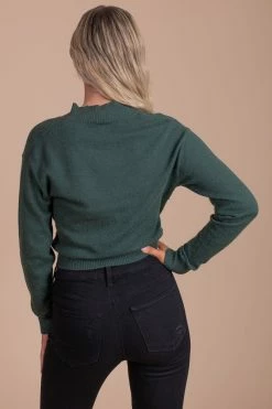 Bella Ella Boutique City Nights Long Sleeve Wrap Sweater -Bella Ella Sales green back fb652ee8 b7cf 4433 ad28 96e1a49e93e0 5000x