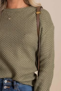 Mak My Own Muse Knit Pullover Sweater -Bella Ella Sales green detail 9ed4323e f584 4f1d bfa6 9b4a52fd744c 5000x