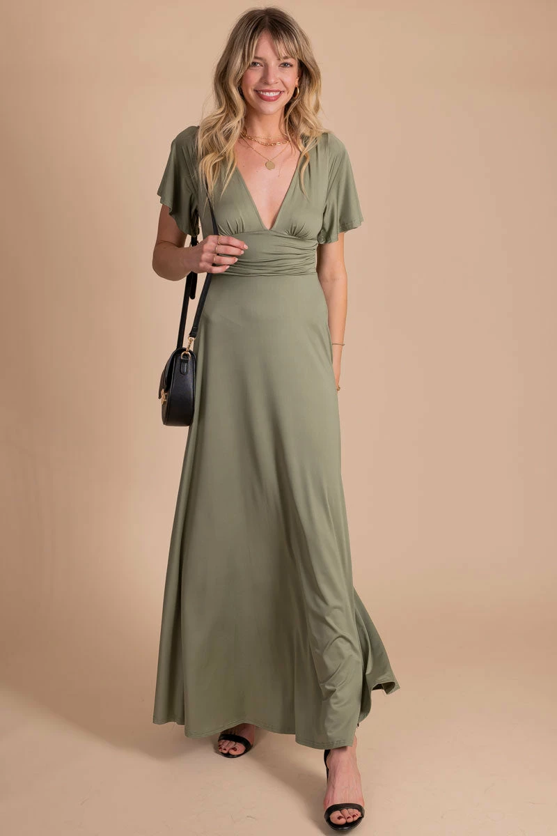 Dress Day Dreamy Romance Flutter Sleeve Maxi Dress 8 Dress Day Dreamy Romance Flutter Sleeve Maxi Dress - Image 8