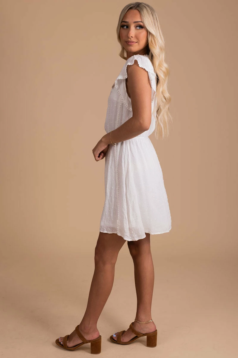 L Love Inc London Bridge Cream Mini Dress 3 L Love Inc London Bridge Cream Mini Dress - Image 3