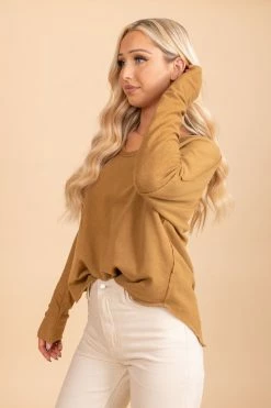 La Miel At The Coffee Shop Pullover Sweater -Bella Ella Sales long sleeve top side 5000x