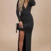 Cefian Confident Woman Long Sleeve Maxi Dress