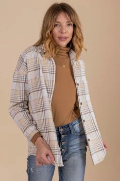 Lily Clothing One With Nature Plaid Button Up Top