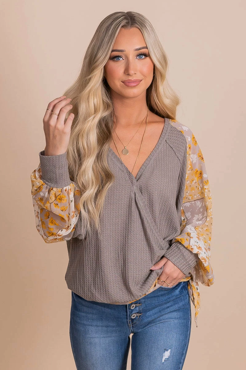L Love Inc Marigold Medley Faux Wrap Top 5 L Love Inc Marigold Medley Faux Wrap Top - Image 5