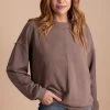 Blue B Hot Cocoa Long Sleeve Sweater - Dark Brown
