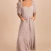 Listicle Make It Sweet Pleated Maxi Dress