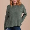 7th Ray Into The Woods Knit Pullover Sweater - Dark Green