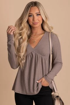 In Loom Here With You Long Sleeve Waffle Top -Bella Ella Sales main 995d669d 7b30 451e a2a3 90193384bd70 5000x