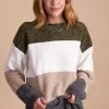 Bibi Strike A Deal Knit Pullover Sweater - Green