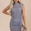 Kay Fashion Isn't She Lovely Lace Mini Dress - Gray