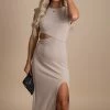 Le Lis Mix It Up Cutout Maxi Dress - Light Brown