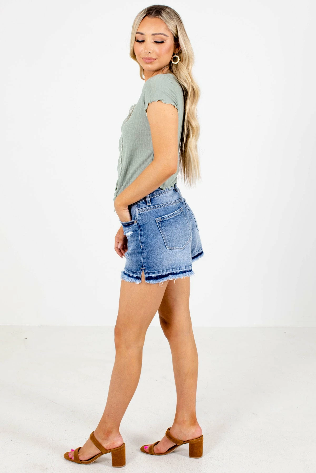 Heart & Hips Make Me Smile Button-Up Top 6 Heart & Hips Make Me Smile Button-Up Top - Image 6