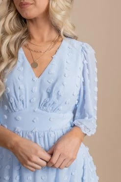 Listicle My Moment Midi Dress -Bella Ella Sales mymomentmidilightbluecloseup 5000x