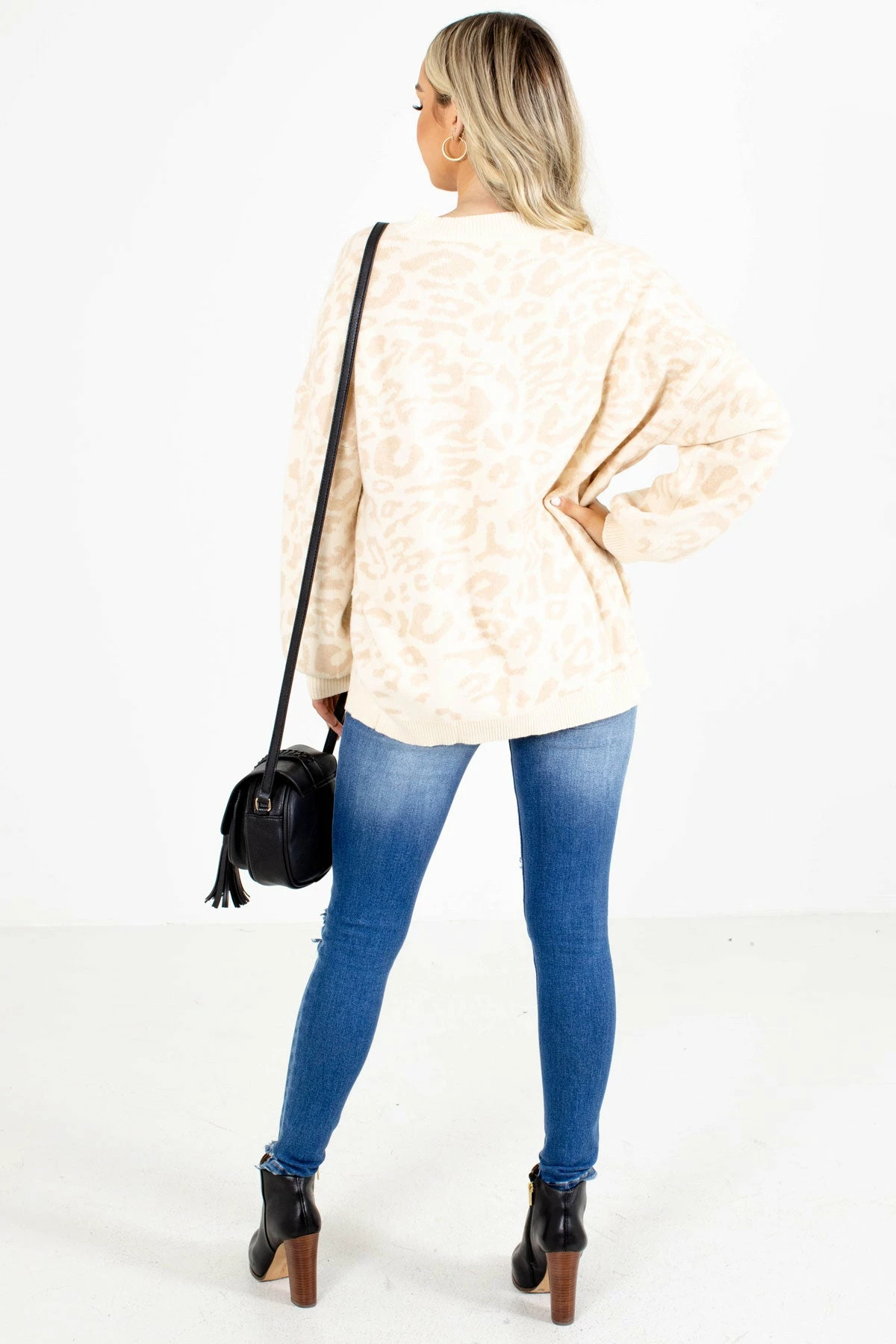 Lime N' Chili Natural Habitat Cream Leopard Print Sweater 4 Lime N' Chili Natural Habitat Cream Leopard Print Sweater - Image 4