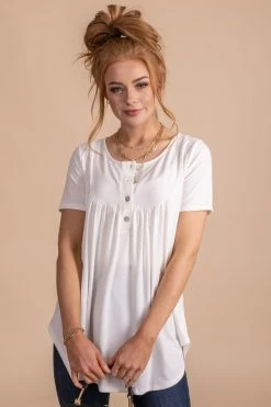 Zenana A New Day Pleated Top -Bella Ella Sales oatmeal 12 4ae7e2fc a8f5 403d ad4b 07dfe6f856b8 5000x