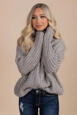 Wholesale Fashion Trends Ultimate Comfort Knit Sweater - Gray -Bella Ella Sales oatmeal 1 91bc34e5 16b9 410e a32b 17f947ab9018 5000x