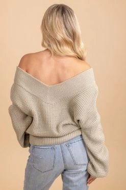 Zenana Worth Watching Knit Sweater 30 Zenana Worth Watching Knit Sweater -Bella Ella Sales oatmeal 2 20b3999e f6a2 4040 ab48 87897cda4c9b 5000x