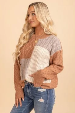 Be Cool After Sunset Color Block Sweater -Bella Ella Sales oatmeal 2 3d4e560a 6fbb 497d 9197 92f9bf0685c2 5000x