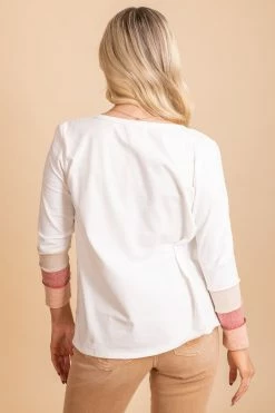 Bibi True To Self Color Blocked Striped Top -Bella Ella Sales oatmeal 2 739c2036 775b 49d7 9cf6 cb7ef9967a2d 5000x