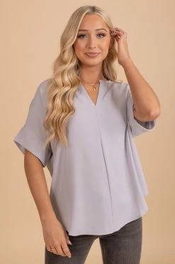 Zenana Born For This Short Sleeve Blouse -Bella Ella Sales oatmeal 2 dfc56d46 461e 43ce 8d09 fa44a8bdd545 5000x