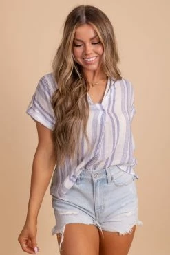 Blu Pepper Coming Home Striped Blouse -Bella Ella Sales oatmeal 3784f93e 8df7 4c68 9603 24b5dc29240f 5000x