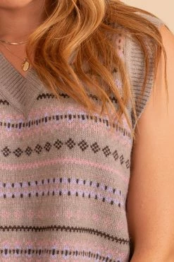 Love Tree Sweet Talk Patterned Sweater Vest 7 Love Tree Sweet Talk Patterned Sweater Vest -Bella Ella Sales oatmeal 3 517f97f2 47c0 4111 84c5 b6cc911ffbcc 5000x