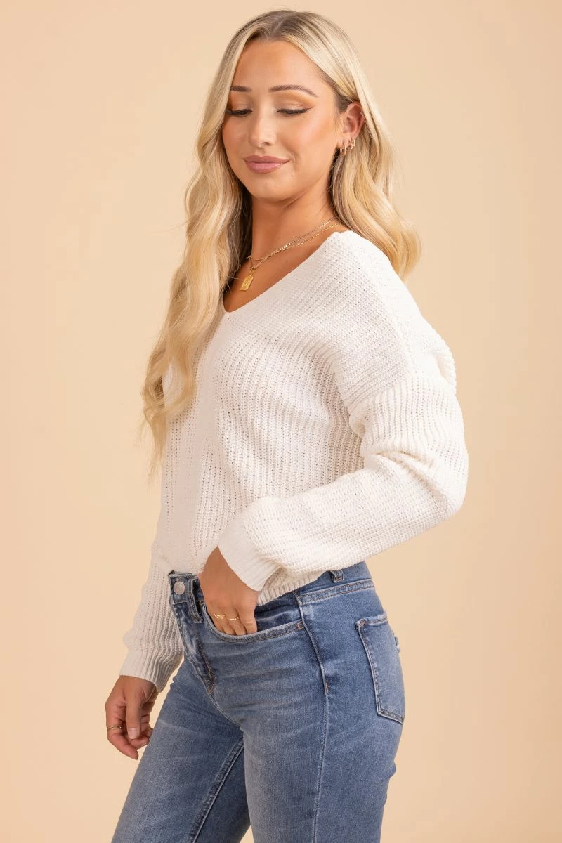 Love Tree Second Chance Open Back Sweater 4 Love Tree Second Chance Open Back Sweater - Image 4