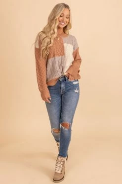 Be Cool After Sunset Color Block Sweater -Bella Ella Sales oatmeal 3 8e0c02ac c744 465b 826d 477acb4b33e9 5000x