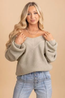 Zenana Worth Watching Knit Sweater 29 Zenana Worth Watching Knit Sweater -Bella Ella Sales oatmeal 3 d40197b8 bd4f 49a8 9181 76665e9260c3 5000x