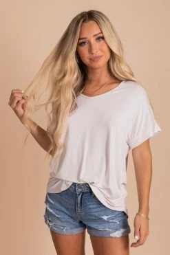 Zenana Wait For You V-Neck Top -Bella Ella Sales oatmeal 4 9cadcdfe a054 45db aa02 6170c13a7369 5000x