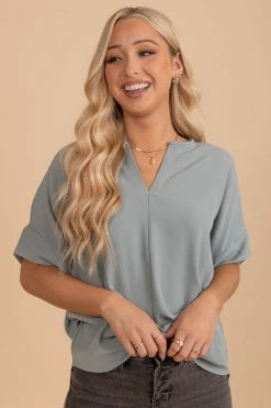 Zenana Born For This Short Sleeve Blouse -Bella Ella Sales oatmeal 4 eb216327 2c71 4332 9b0e a1ffdc8199af 5000x