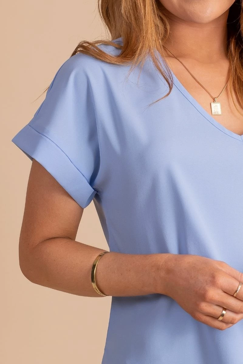 Zenana First Kiss V-Neck Blouse 4 Zenana First Kiss V-Neck Blouse - Image 4