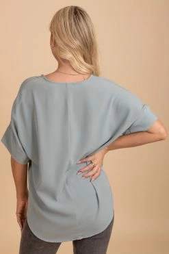 Zenana Born For This Short Sleeve Blouse -Bella Ella Sales oatmeal 5 74172046 96e3 44ba 8d1b db4b871fca5a 5000x