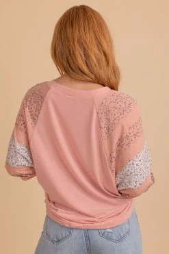 Emerald Collection Infinite Love Floral Sleeve Top - Light Brown -Bella Ella Sales oatmeal 5 b57658c5 690d 41d4 85c9 7465dfda0f54 5000x