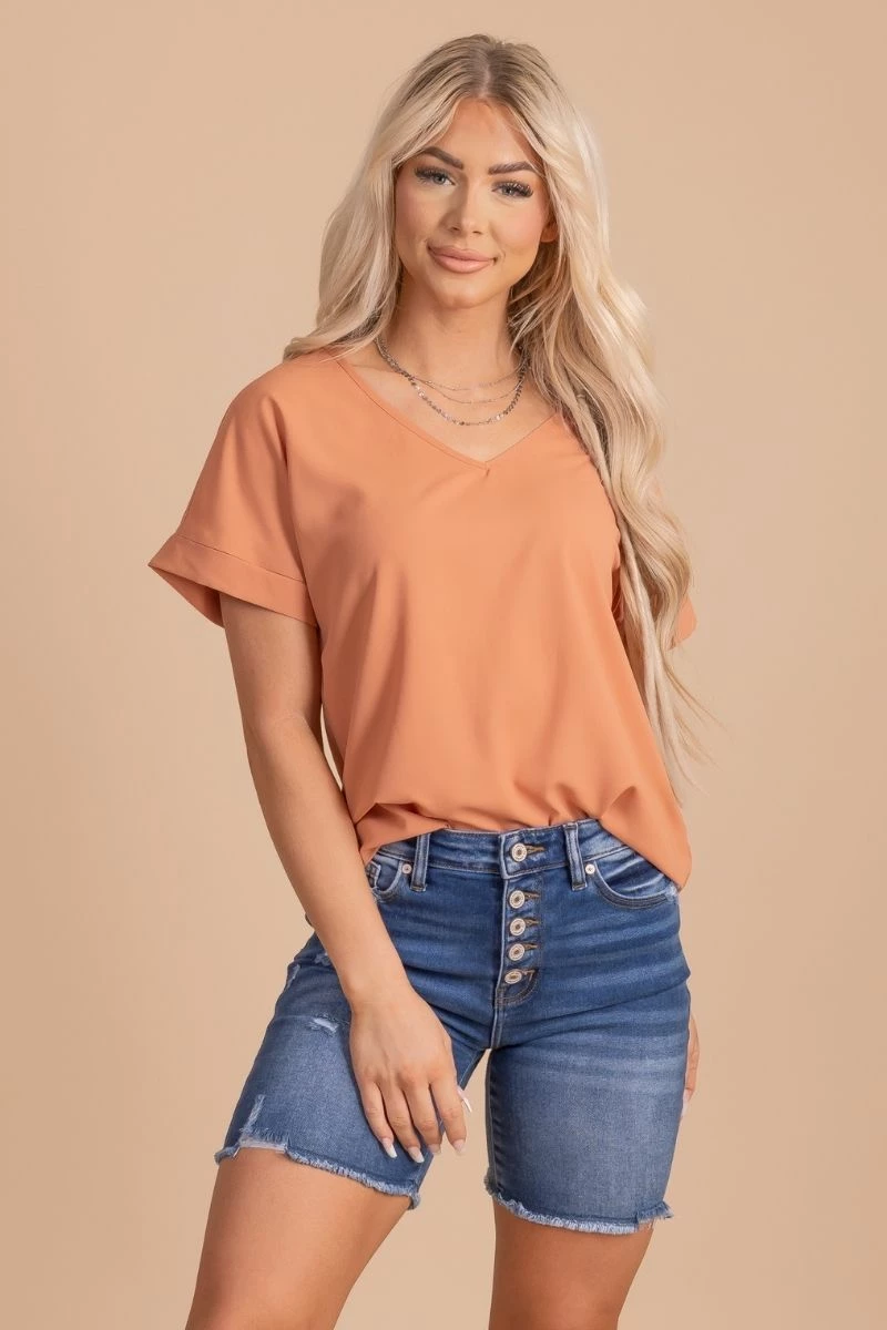 Zenana First Kiss V-Neck Blouse 7 Zenana First Kiss V-Neck Blouse - Image 7